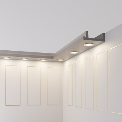 Lichtleisten für LED und Einbauleuchten - 50 Meter OL-14 Grau